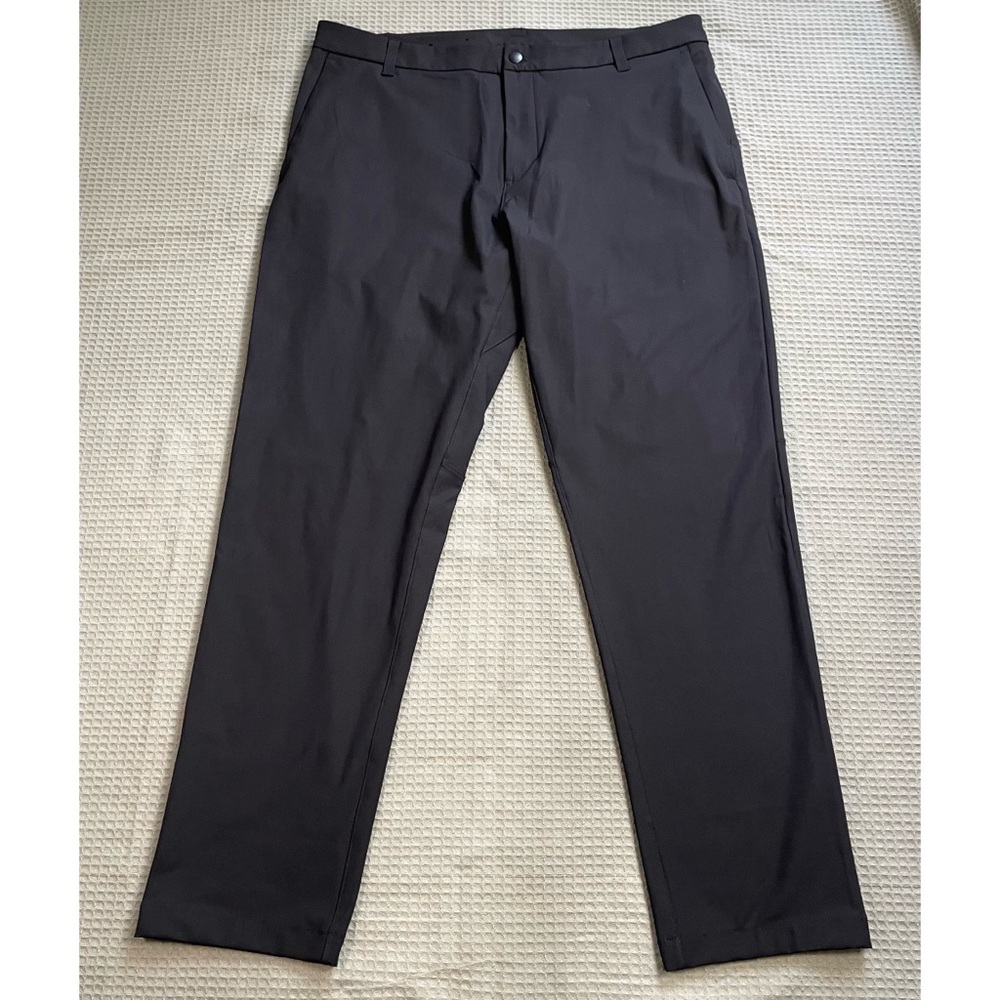 Lululemon Commission Pants 38x32 Men’s Performance Stretch Trouser Black Classic